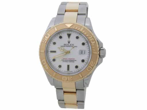 Mens Rolex 18K Two-Tone Yacht-Master 16623 Watch White Dial (SKU D178571AMT)