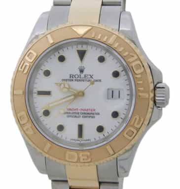 Mens Rolex 18K Two-Tone Yacht-Master 16623 Watch White Dial (SKU D178571AMT)