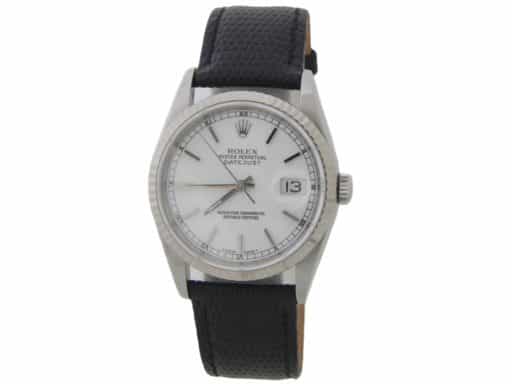 Mens Rolex Stainless Steel Datejust 16234 Watch White Dial (SKU W283113BLAMT)