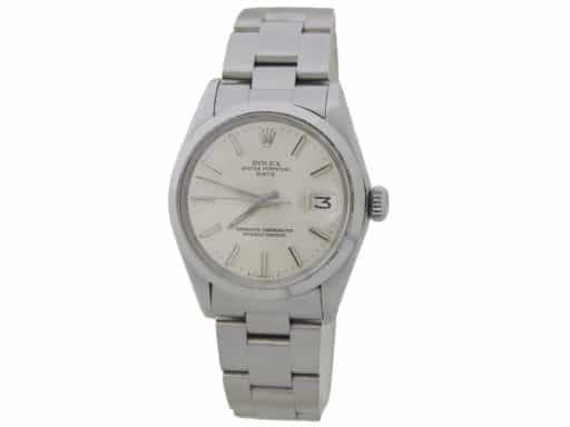 Mens Rolex Stainless Steel Date Model 1500 Watch with Silver Dial (SKU 3803099AMT)