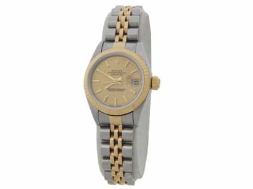 Ladies Rolex Two-Tone 18K/SS Datejust with Gold Champagne Dial (SKU A298305AMT)