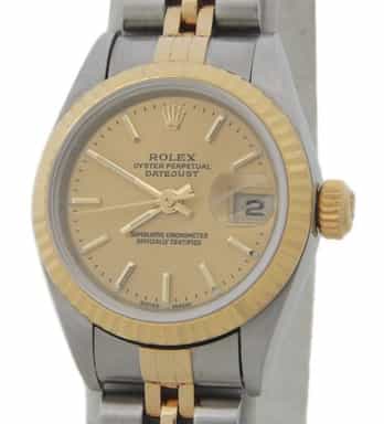 Ladies Rolex Two-Tone 18K/SS Datejust with Gold Champagne Dial (SKU A298305AMT)