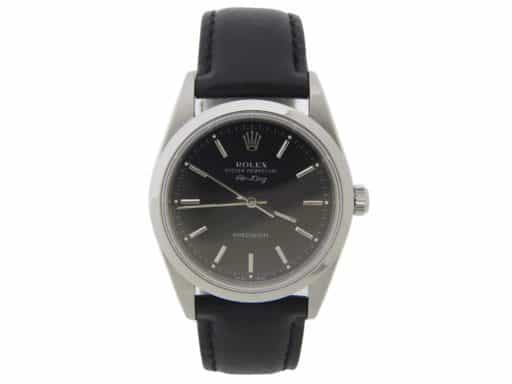 Mens Rolex Stainless Steel Air-King Watch with Black Dial 14000 (SKU P507393AMT)