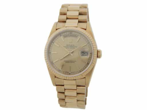 Mens Rolex 18K Gold Day-Date President Watch Champagne Dial 18238 (SKU W265654PAMT)