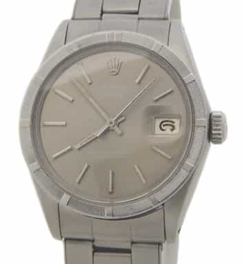 Mens Rolex Stainless Steel Date Watch 1501 with Slate Ghost Dial (SKU 3110534AMT)