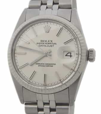 Mens Rolex Stainless Steel Datejust Silver 16014 (SKU 6423012AMT)