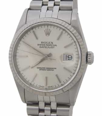 Mens Rolex Stainless Steel Datejust Silver 16234 (SKU X569654AMT)