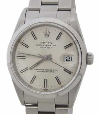 Mens Rolex Stainless Steel Date Watch Silver Dial 15200 (SKU X613981AMT)