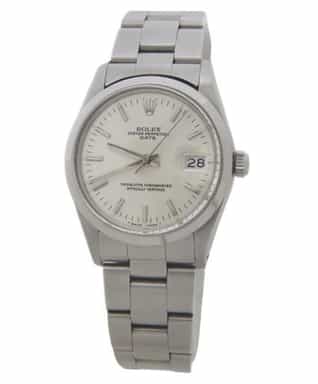 Mens Rolex Stainless Steel Date Watch with Silver Dial 15000 (SKU 7321133FPAMT)