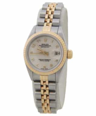 Ladies Rolex Two-Tone 18K/SS Datejust Ivory Arabic 69173 (SKU T441153AMT)