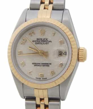 Ladies Rolex Two-Tone 18K/SS Datejust Ivory Arabic 69173 (SKU T441153AMT)