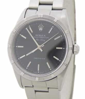 Mens Rolex Stainless Steel Air-King Oyster Band Black Dial  14010 (SKU 14010FPAMT)