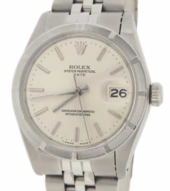 Mens Rolex Stainless Steel Date Watch with Silver Dial 1501 (SKU 1501FPAMT)