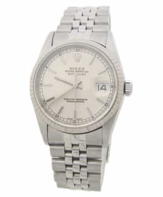 Mens Rolex Stainless Steel Datejust Silver Dial 16234 (SKU K866902AMT)