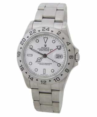 Mens Rolex Stainless Steel Explorer II White Dial 16570 (SKU Y881454AMT)