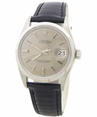 Mens Rolex Stainless Steel Date Watch Model Ref. 1500 with Silver Dial (SKU 2712784AMT)