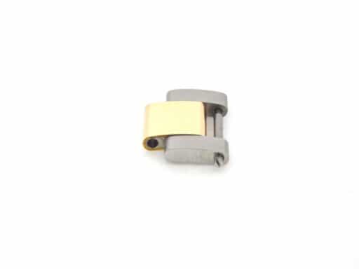 1 (ONE) Aftermarket Mens 10K Yellow Gold Cap & Steel Watch 20mm Link (SKU LINKSAFTO2010KCAPM)