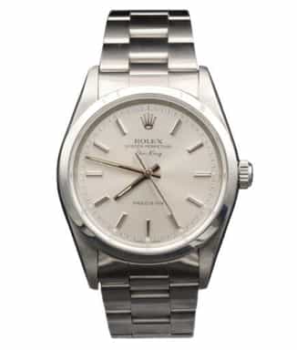 Mens Rolex Stainless Steel Air-King Watch Silver Dial 14000 (SKU W461829AMT)