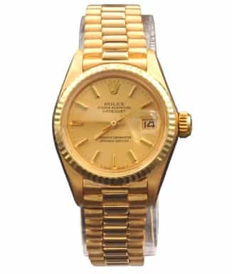 Ladies Rolex 18K Yellow Gold Datejust President Model Ref 6917 (SKU 7559870PAMT)