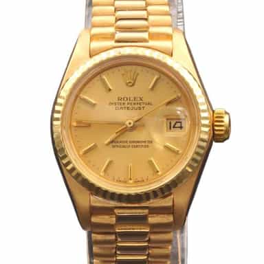 Ladies Rolex 18K Yellow Gold Datejust President Model Ref 6917 (SKU 7559870PAMT)