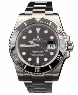 Mens Rolex Stainless Steel Submariner Watch Ref. 116610 Black Ceramic (SKU N3835616AMT)