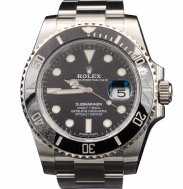 Mens Rolex Stainless Steel Submariner Watch Ref. 116610 Black Ceramic (SKU N3835616AMT)
