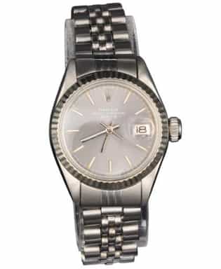 Ladies Rolex Stainless Steel Date Watch Slate Gray Dial 6916 (SKU 3296704AMT)
