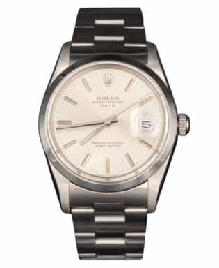 Mens Rolex Stainless Steel Date Watch with Silver Dial 15000 (SKU 15000FPAMT)