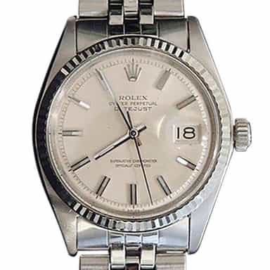 Mens Rolex Stainless Steel Datejust Silver 1601 (SKU 1973598BCMT)