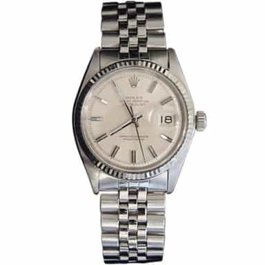 Mens Rolex Stainless Steel Datejust Silver 1601 (SKU 1973598BCMT)