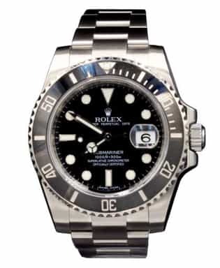 Mens Rolex Stainless Steel Submariner Watch Ref. 116610 Black Dial Ceramic Bezel (SKU 35Z839K7AMT)