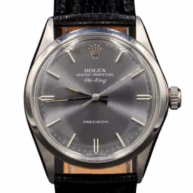 Mens Rolex Stainless Steel 5500 Air-King Watch Slate Gray Dial (SKU 2277518BLAMT)