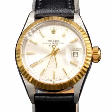 Ladies Rolex Two-Tone Date Watch Ref. 6917 with Silver Dial (SKU 2932679AMT)