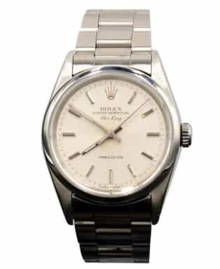 Mens Rolex Stainless Steel Air-King Watch 14000 Silver Dial (SKU E894586FPAMT)