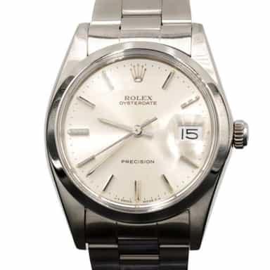 Mens Rolex Stainless Steel Oysterdate Watch Silver Dial 6694 (SKU 8439838AMT)