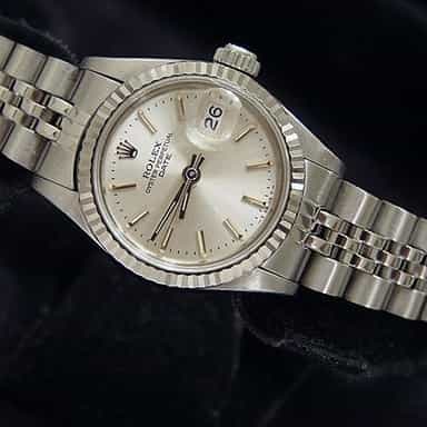 Ladies Rolex Stainless Steel Date Silver  69174 (SKU 8460465MT)