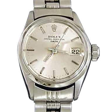 Ladies Rolex Stainless Steel Date Silver  6516 (SKU 1163652MT)