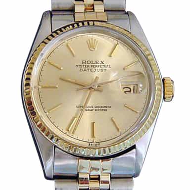 Mens Rolex Two-Tone Datejust Champagne  16013 (SKU 5436682MT)