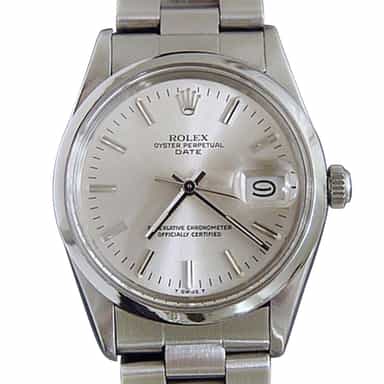 Mens Rolex Stainless Steel Date Silver  15000 (SKU 7440082MT)