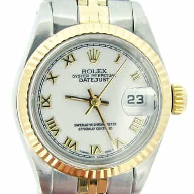 Ladies Rolex Two-Tone Datejust White Roman 69173 (SKU 9269042MT)