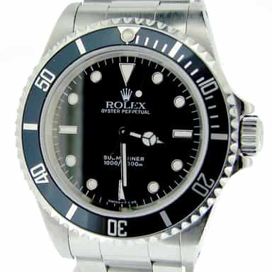 Mens Rolex Stainless Steel Submariner Black  14060 (SKU S247995BCMT)