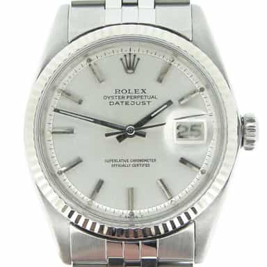 Mens Rolex Stainless Steel Datejust Silver  1601 (SKU 1599807BCMT)