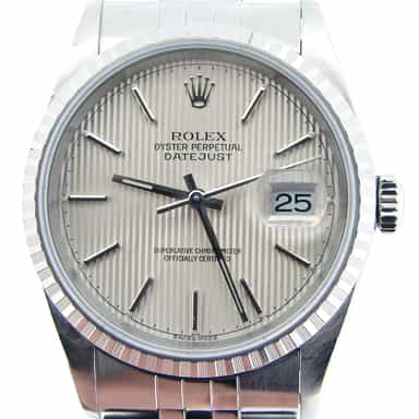 Mens Rolex Stainless Steel Datejust Silver 16220 (SKU A540330DMT)