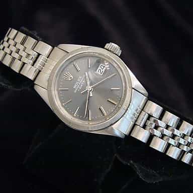 Ladies Rolex Stainless Steel Date Gray Slate  6916 (SKU 3567675MT)