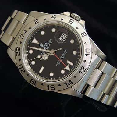 Mens Rolex Stainless Steel Explorer II Black  16570 (SKU U191068MT)