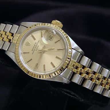 Ladies Rolex Two-Tone 18K/SS Date Champagne  69173 (SKU 9478127MT)
