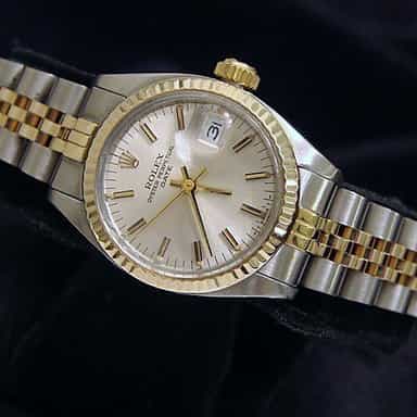 Ladies Rolex Two-Tone Date Watch 6917 with Silver Dial (SKU 6641965MT)