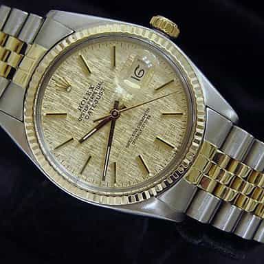 Mens Rolex Two-Tone 18K/SS Datejust Champagne 16013 (SKU DJ681111BCMT)