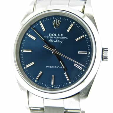 Mens Rolex Stainless Steel Air-King Blue  14000 (SKU P694496CMT)