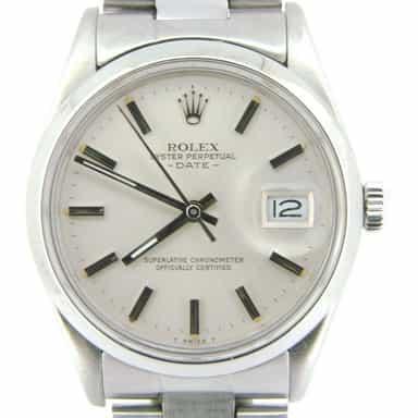 Mens Rolex Stainless Steel Date Silver  15000 (SKU 7488963MT)
